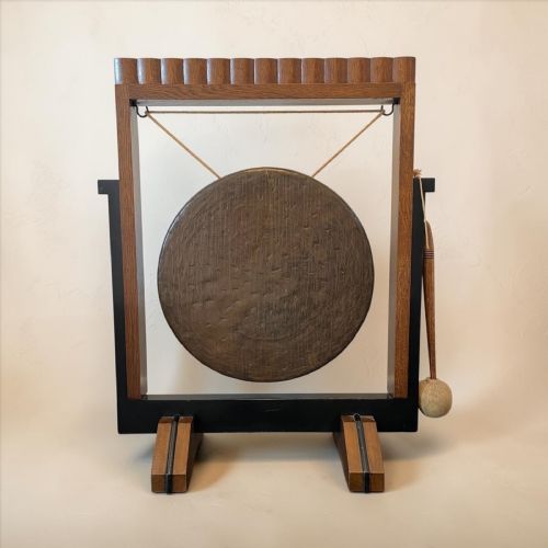 ART DECO FLOOR STANDING GONG - ADDITIONAL PHOTO 5