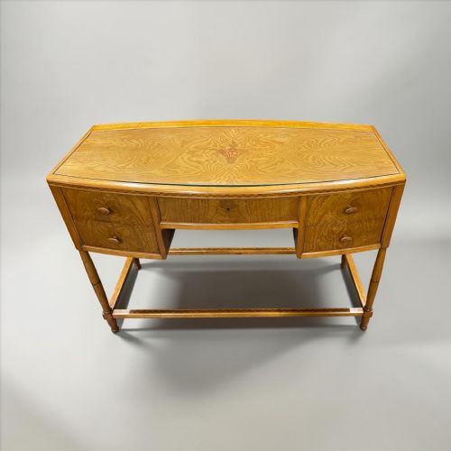 A FINE ART DECO SCANDINAVIAN CONSOLE TABLE IN ELM - ADDITIONAL PHOTO 2