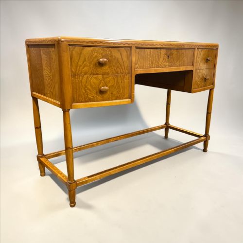 A FINE ART DECO SCANDINAVIAN CONSOLE TABLE IN ELM - ADDITIONAL PHOTO 3