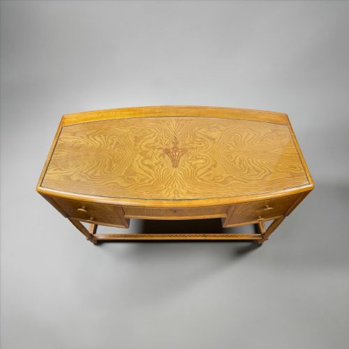 A FINE ART DECO SCANDINAVIAN CONSOLE TABLE IN ELM - ADDITIONAL PHOTO 5