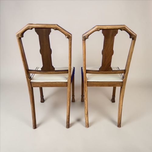 A PAIR OF ART DECO SIDEBEDROOM CHAIRS - ADDITIONAL PHOTO 1