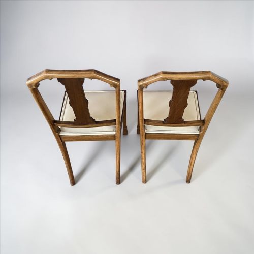 A PAIR OF ART DECO SIDEBEDROOM CHAIRS - ADDITIONAL PHOTO 4