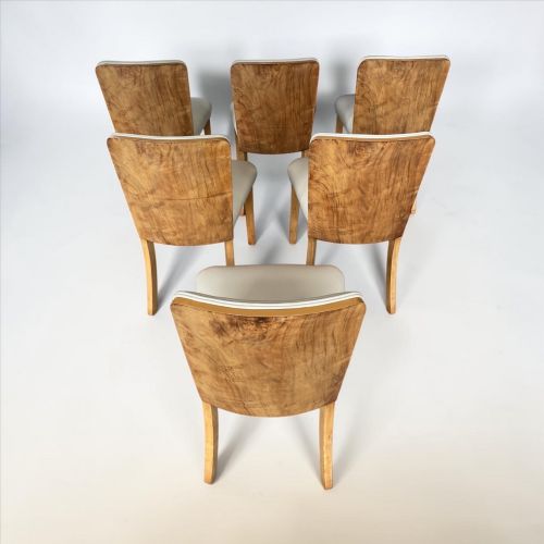 ART DECO DINING TABLE AND SIX CHAIRS BY HARRY AND LOU EPSTEIN - ADDITIONAL PHOTO 4