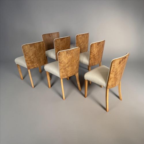 ART DECO DINING TABLE AND SIX CHAIRS BY HARRY AND LOU EPSTEIN - ADDITIONAL PHOTO 5