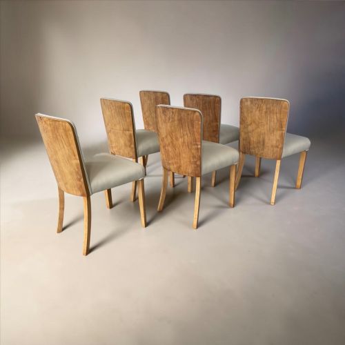 ART DECO DINING TABLE AND SIX CHAIRS BY HARRY AND LOU EPSTEIN - ADDITIONAL PHOTO 7