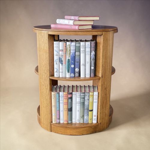ART DECO REVOLVING LIBRARY BOOKCASE - ADDITIONAL PHOTO 6