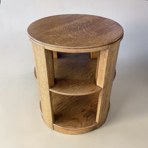 ART DECO REVOLVING LIBRARY BOOKCASE - ADDITIONAL PHOTO 3