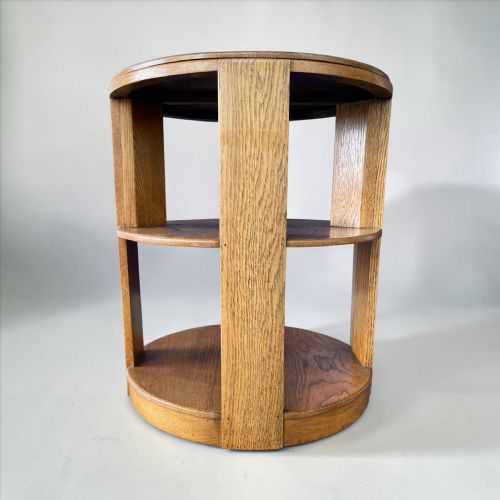 ART DECO REVOLVING LIBRARY BOOKCASE - ADDITIONAL PHOTO 5