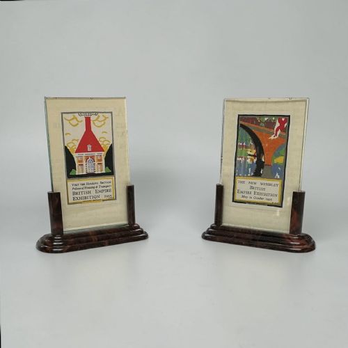 A PAIR OF SMALL ART DECO PHOTO FRAMES