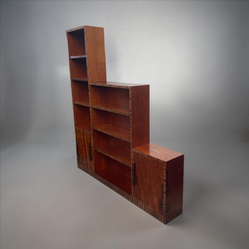 ART DECO STEPPED BOOKCASE