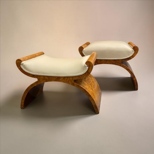 ART DECO STOOL BY HARRY AND LOU EPSTEIN - ADDITIONAL PHOTO 3