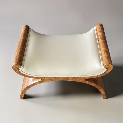 ART DECO STOOL BY HARRY AND LOU EPSTEIN - ADDITIONAL PHOTO 4