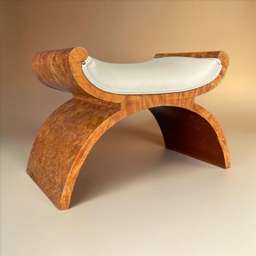 ART DECO STOOL BY HARRY AND LOU EPSTEIN - ADDITIONAL PHOTO 7