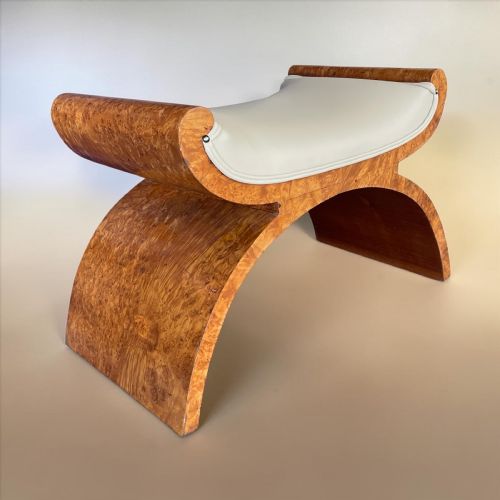 ART DECO STOOL BY HARRY AND LOU EPSTEIN - ADDITIONAL PHOTO 8