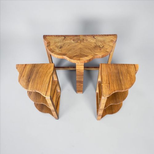 Art Deco Nest of Three Tables