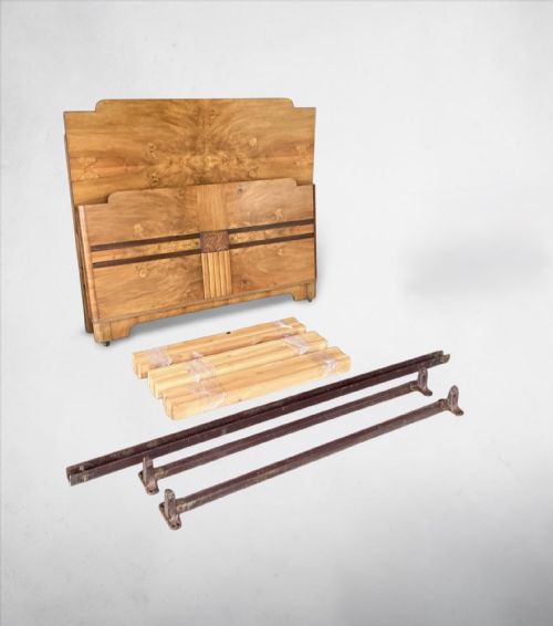 A French Art Deco Double (4ft 6”) Bed.
