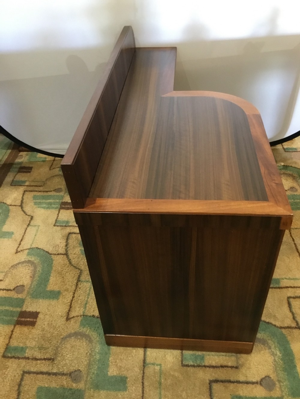 An Art Deco Walnut Desk and Bookcase View IV