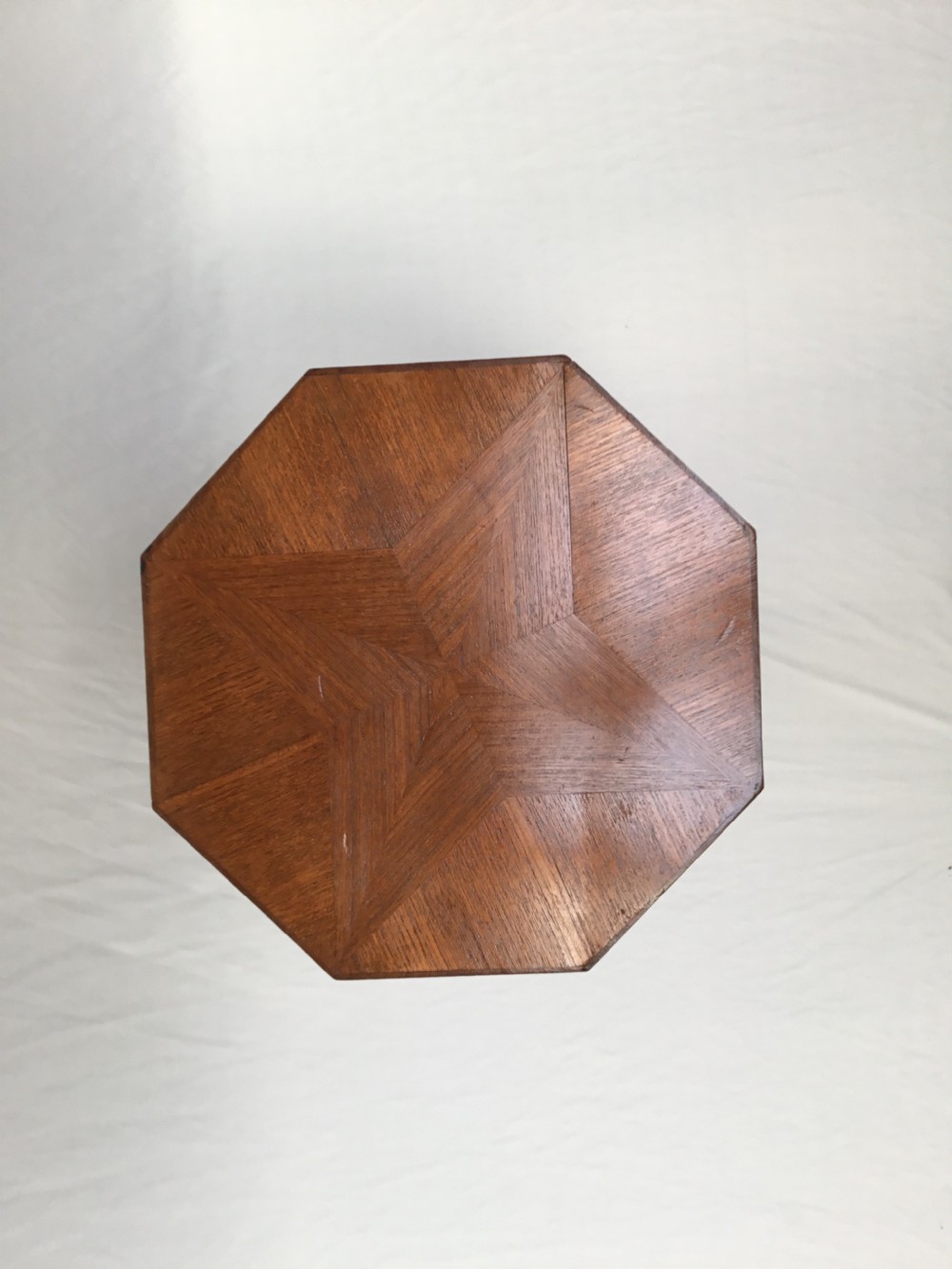A love;y small Oak Art Deco Octagonal sidetable.  View III