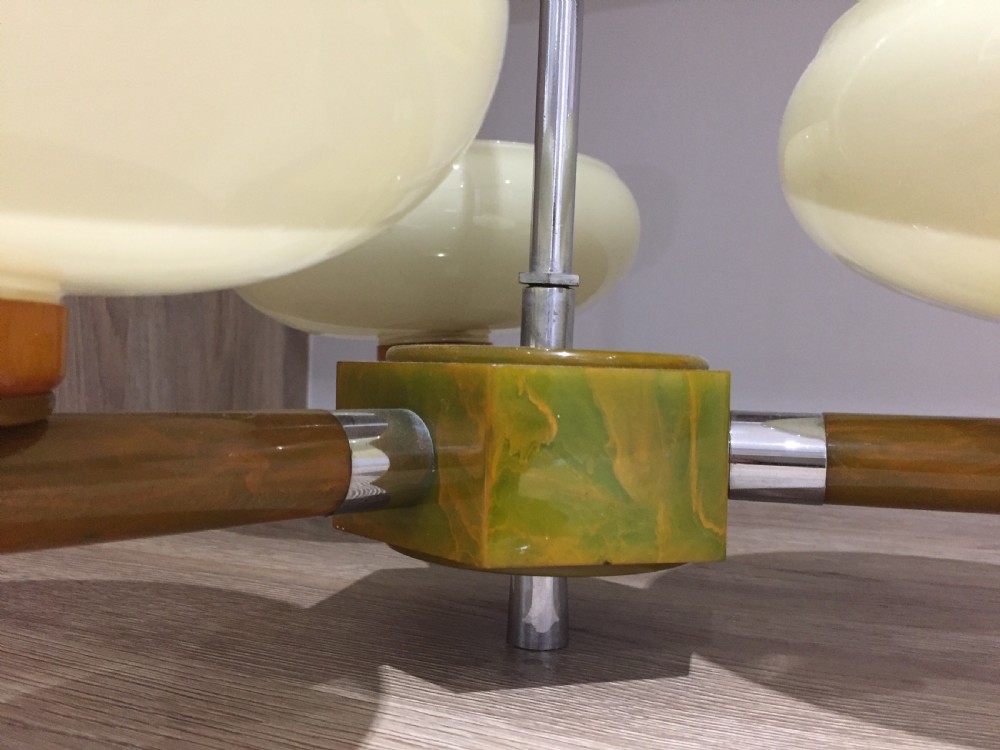 A Superb Art Deco Ceiling Light View III