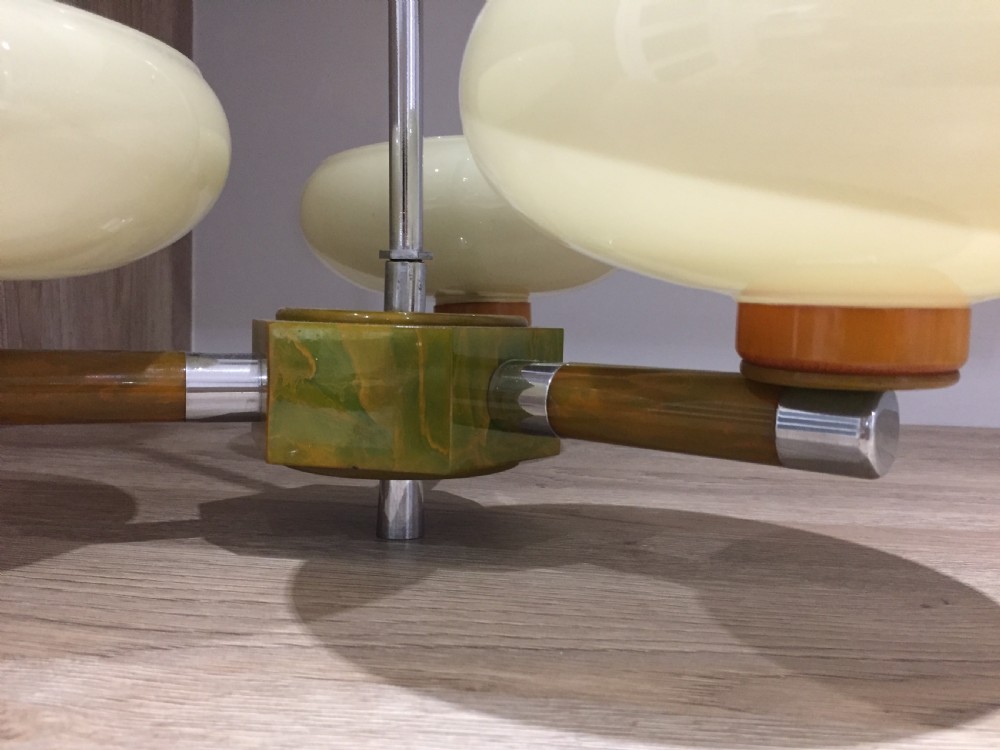 A Superb Art Deco Ceiling Light View VI