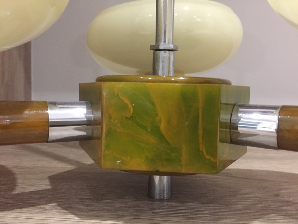 A Superb Art Deco Ceiling Light View VII
