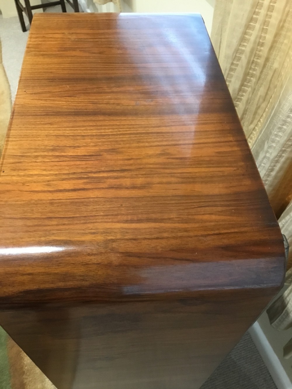 An Art Deco Walnut Display Cabinet View III