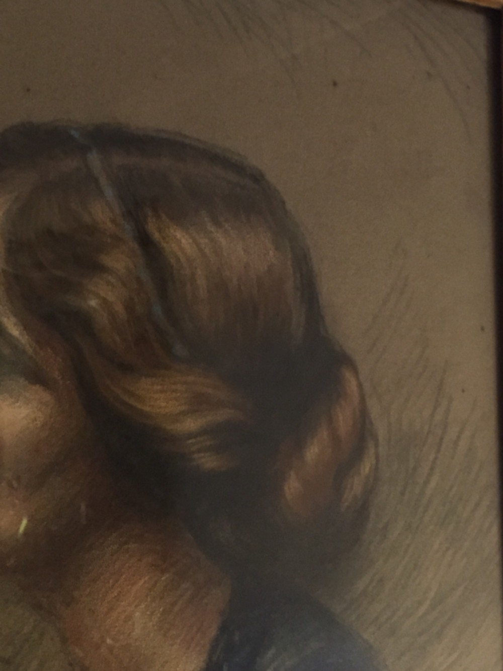 A pastel portrait from the Art Deco era. View IV