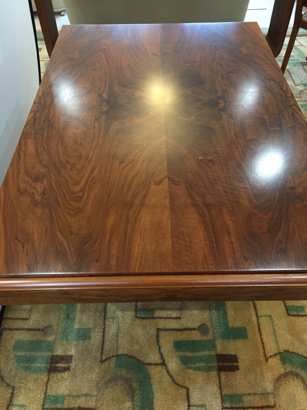 A French Art Dining Room Table and Six Chairs View V