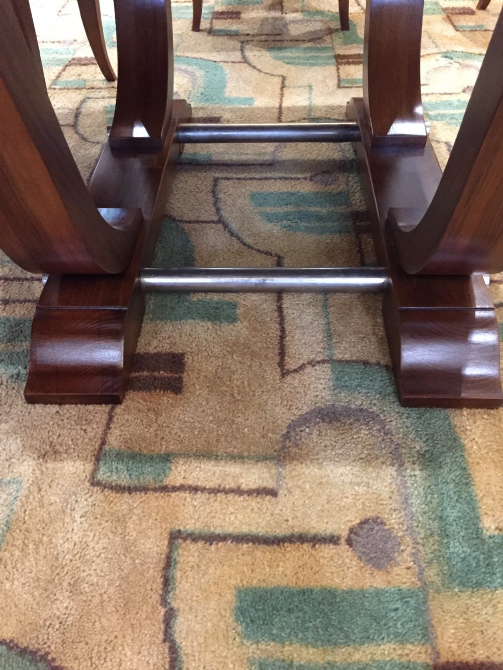 A French Art Dining Room Table and Six Chairs View VI