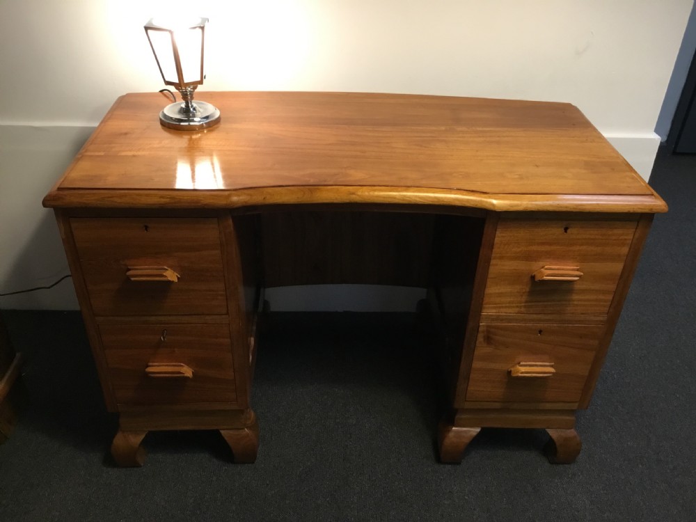 Art Deco Pedestal Desk