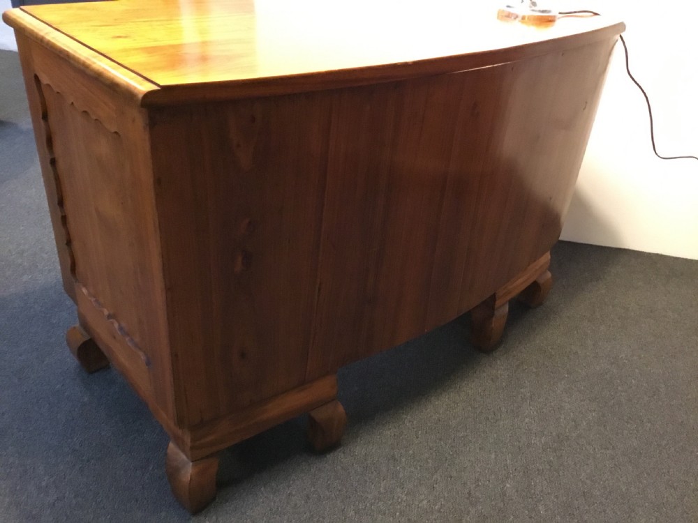 Art Deco Pedestal Desk View IX