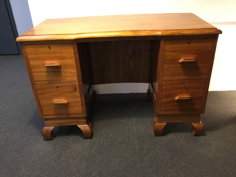 Art Deco Pedestal Desk View X