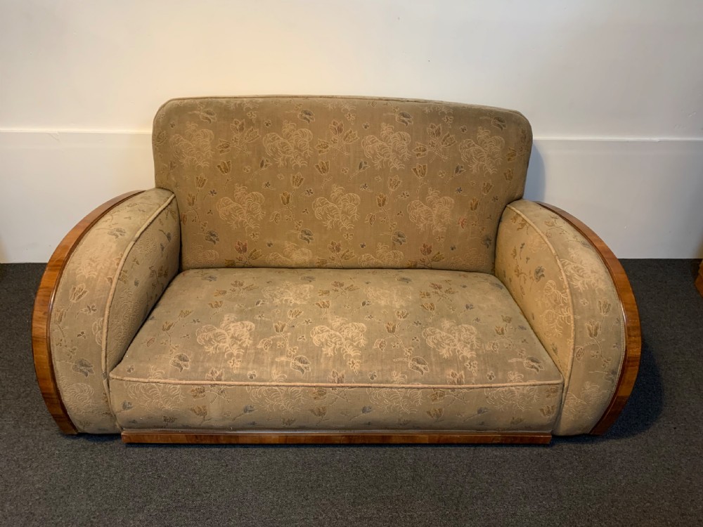 Art Deco Sofa for Reupholstery   View II