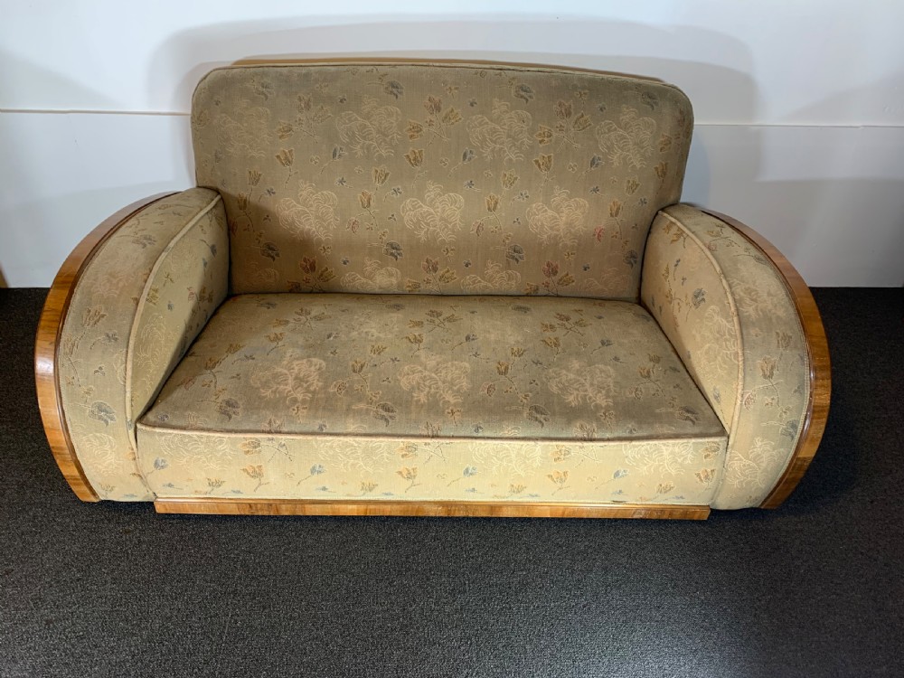 Art Deco Sofa for Reupholstery   View III