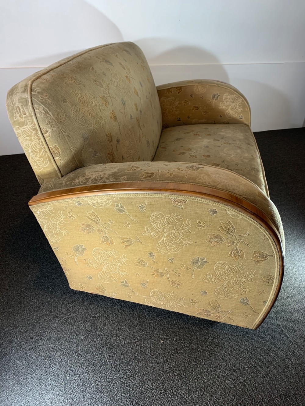 Art Deco Sofa for Reupholstery   View IV