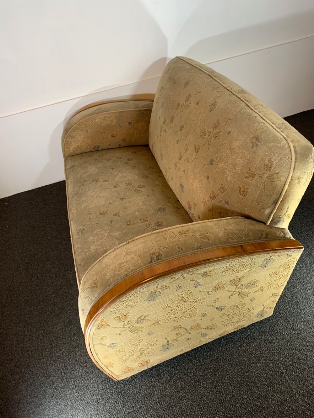 Art Deco Sofa for Reupholstery   View VI