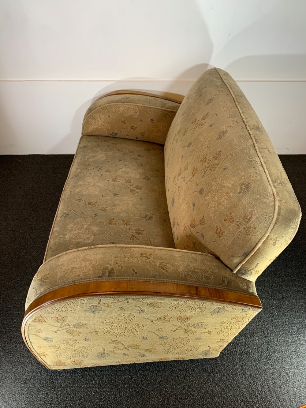 Art Deco Sofa for Reupholstery   View VII