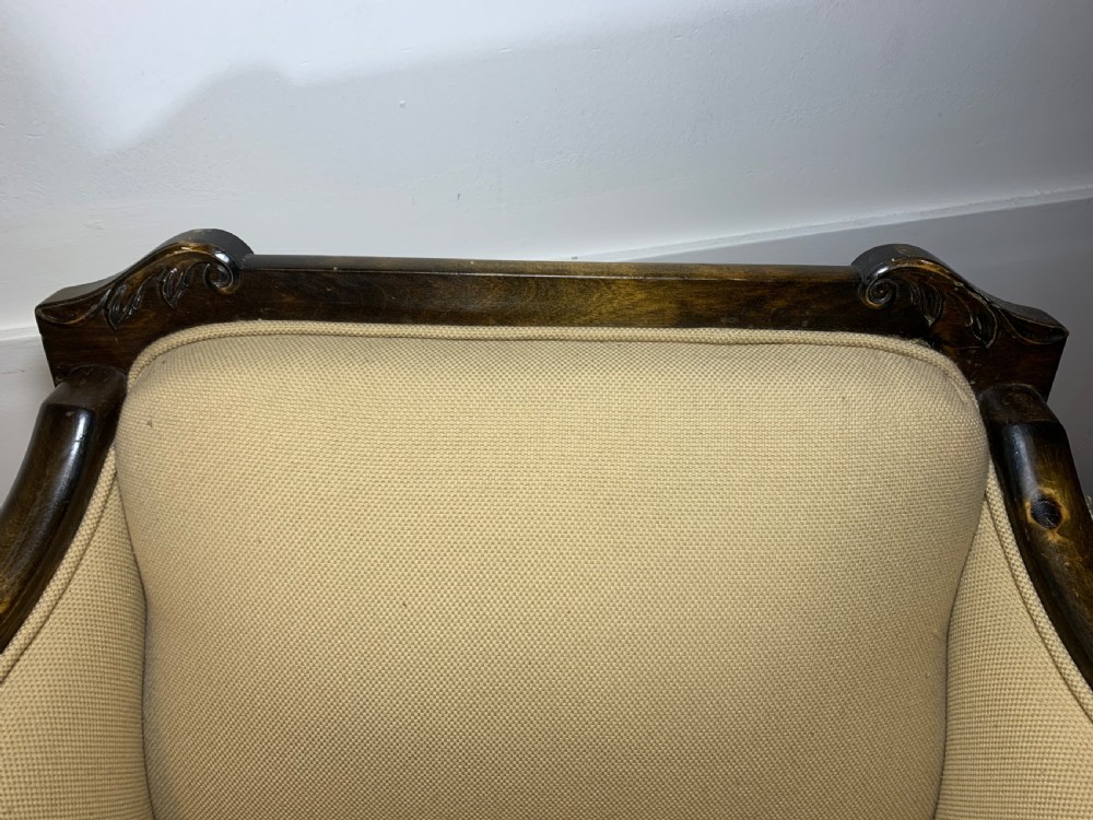 Art Deco Pair of Armchairs for Reupholstery View VI