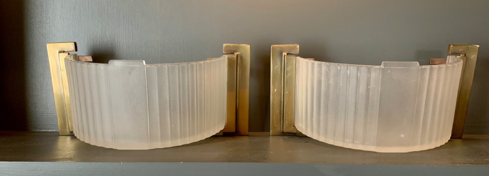 A Pair of Art Deco Wall Lights