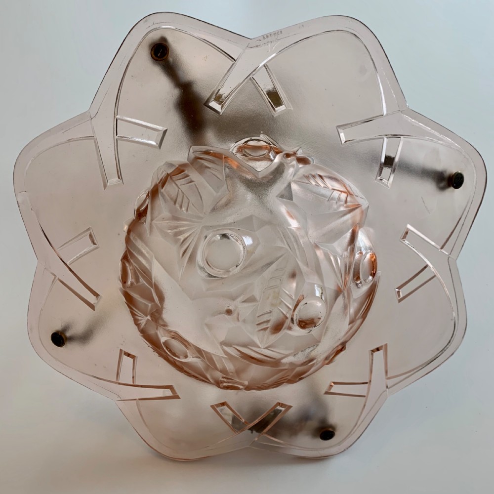 Art Deco Pendant Light by Degue. View VI