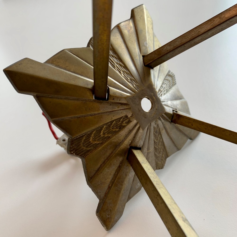 Art Deco Pendant Light by Degue. View VIII