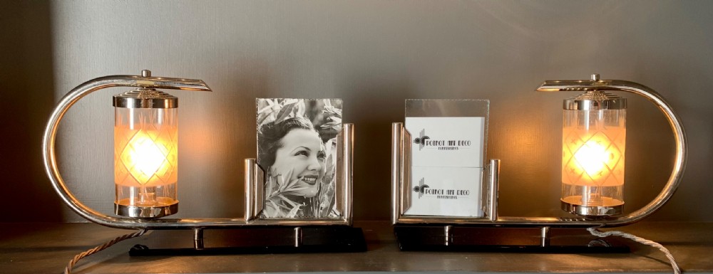 Pair of Art Deco Lamps