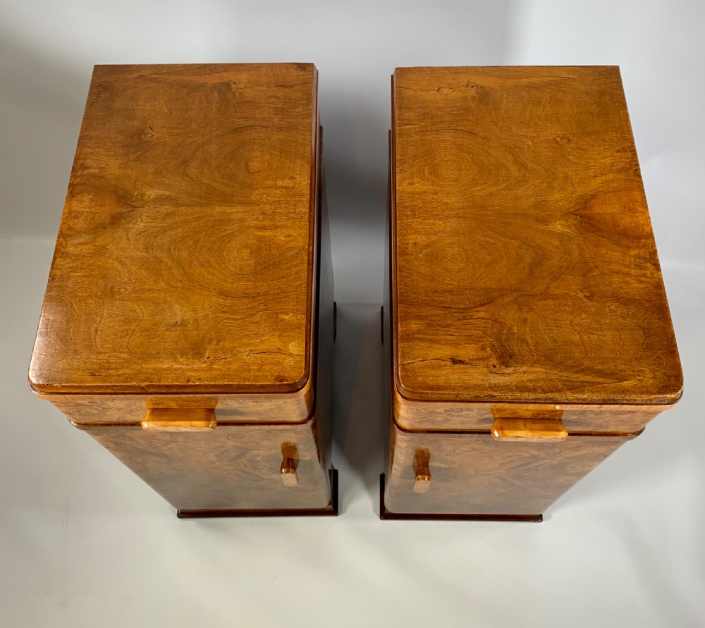 A Pair of Art Deco Bedside Cabinets View II