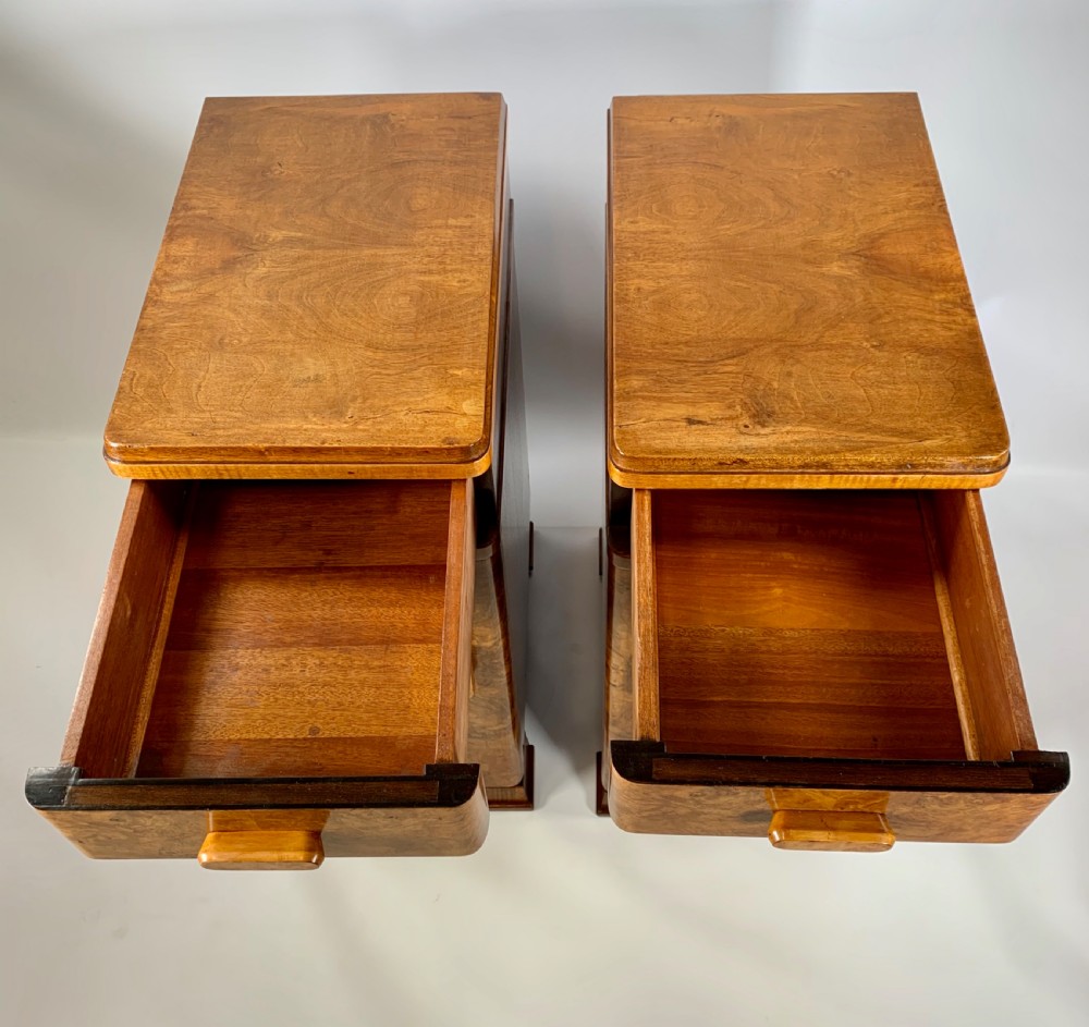 A Pair of Art Deco Bedside Cabinets View V