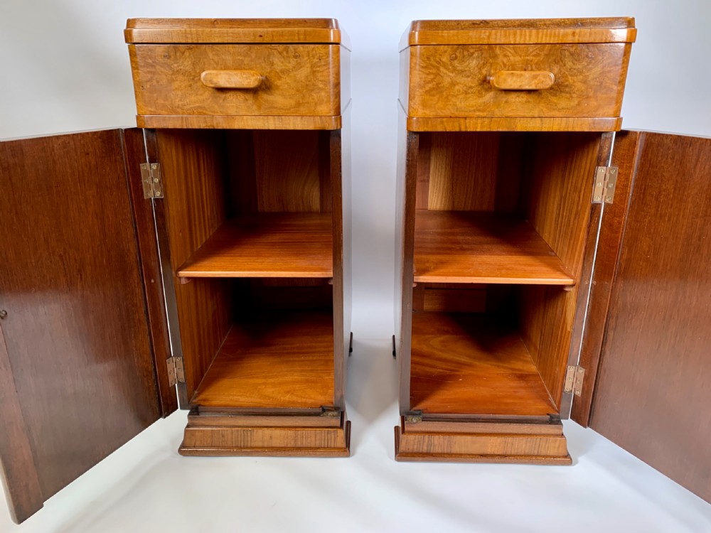 A Pair of Art Deco Bedside Cabinets View VI