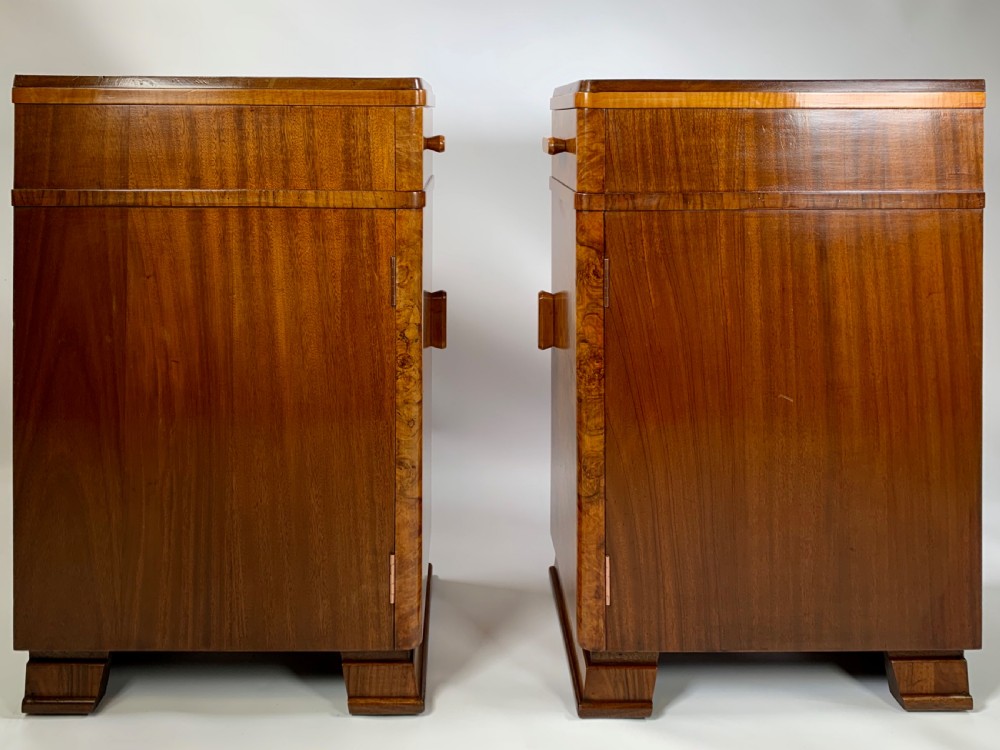 A Pair of Art Deco Bedside Cabinets View VII