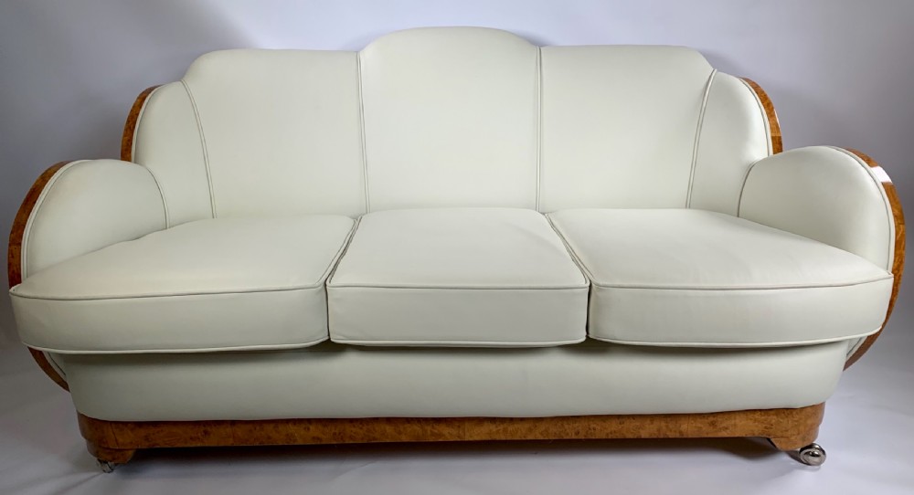 Art Deco three piece cloud suite by Harry and Lou Epstein View II