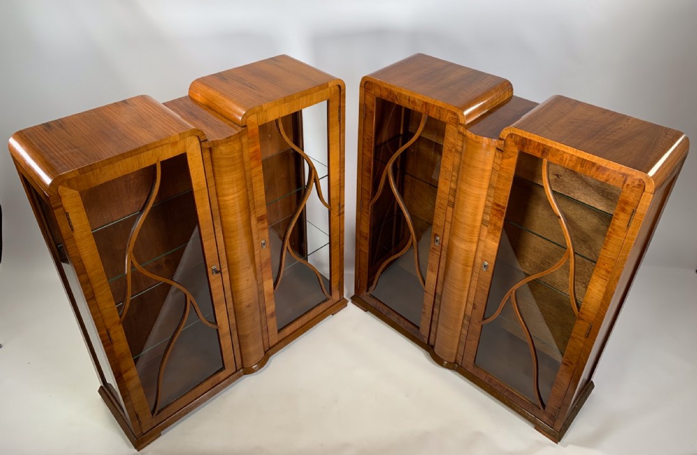 A Pair of Art Deco Display Cabinets View X