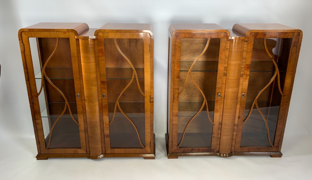 A Pair of Art Deco Display Cabinets View II