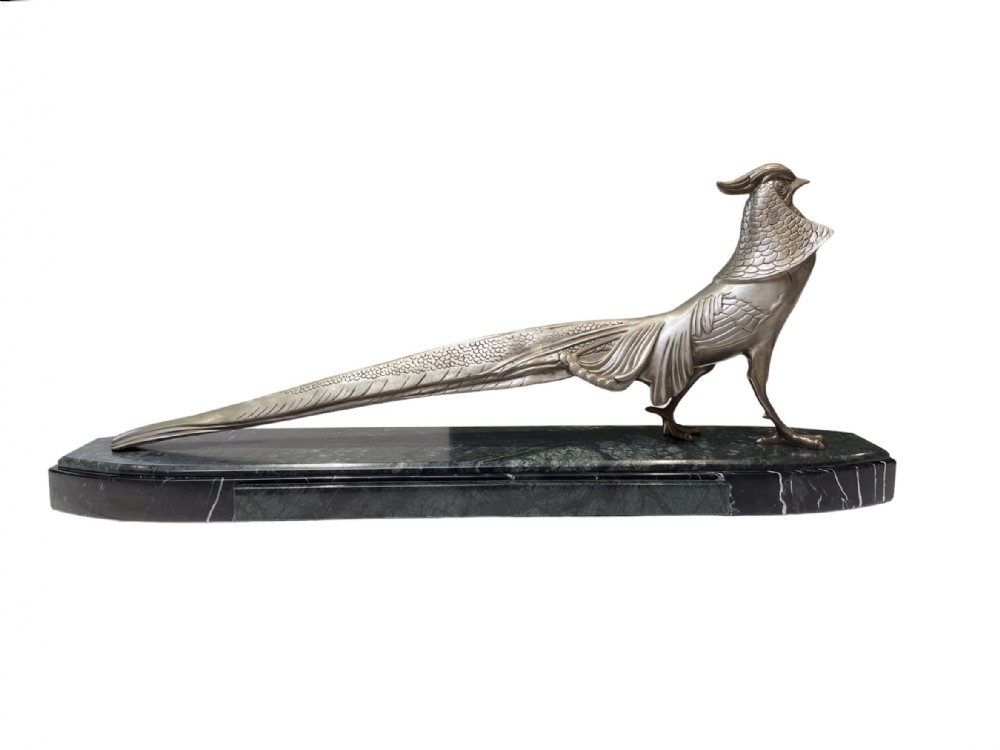 Art Deco Sculpture of a Golden Pheasant 